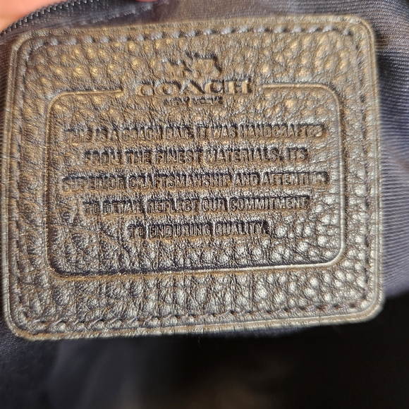 Coach Kelsey Satchel Navy Pebbled Leather - Picture 12 of 12